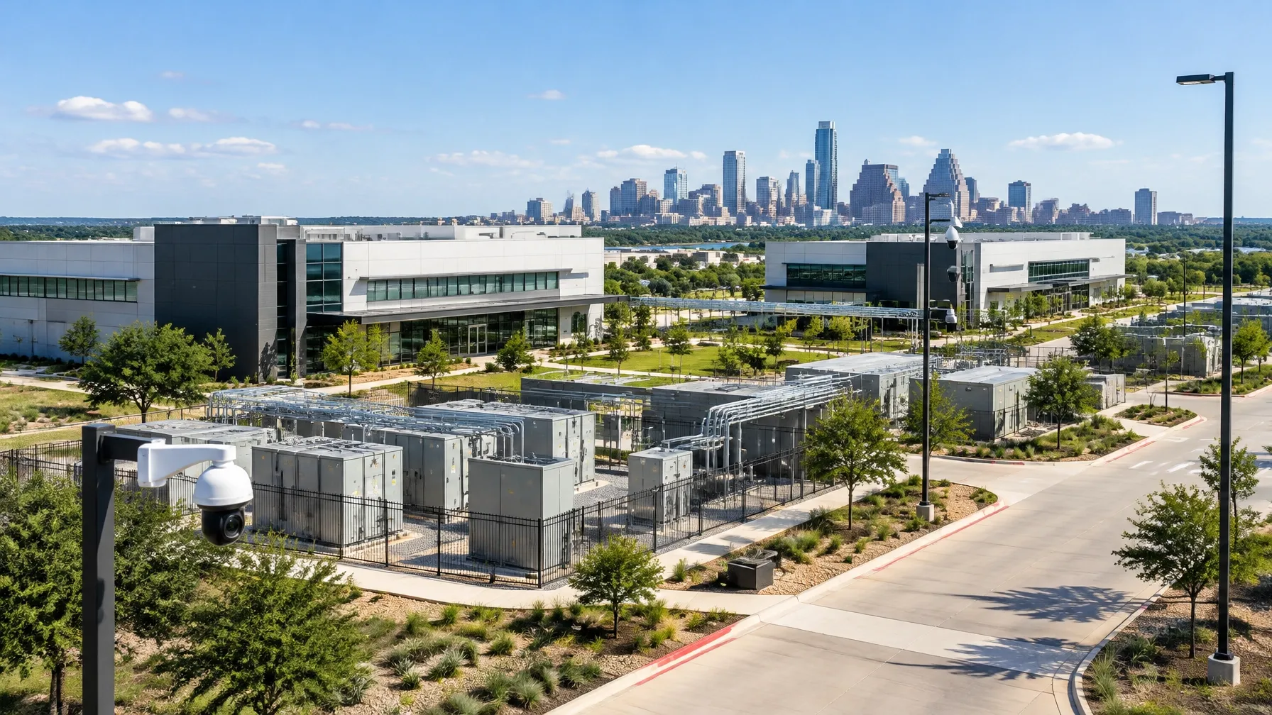 Modern smart technology campus in Austin